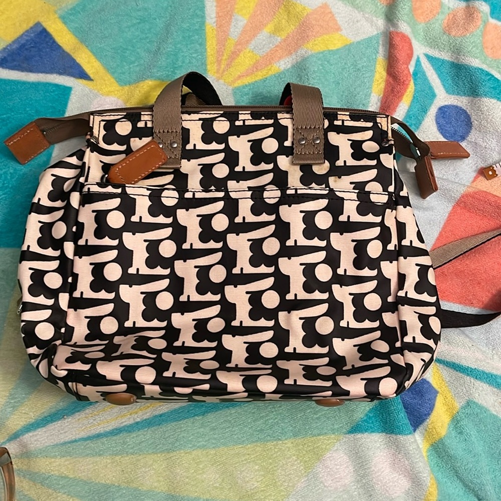 Orla Kiley backpack black and cream/ivory